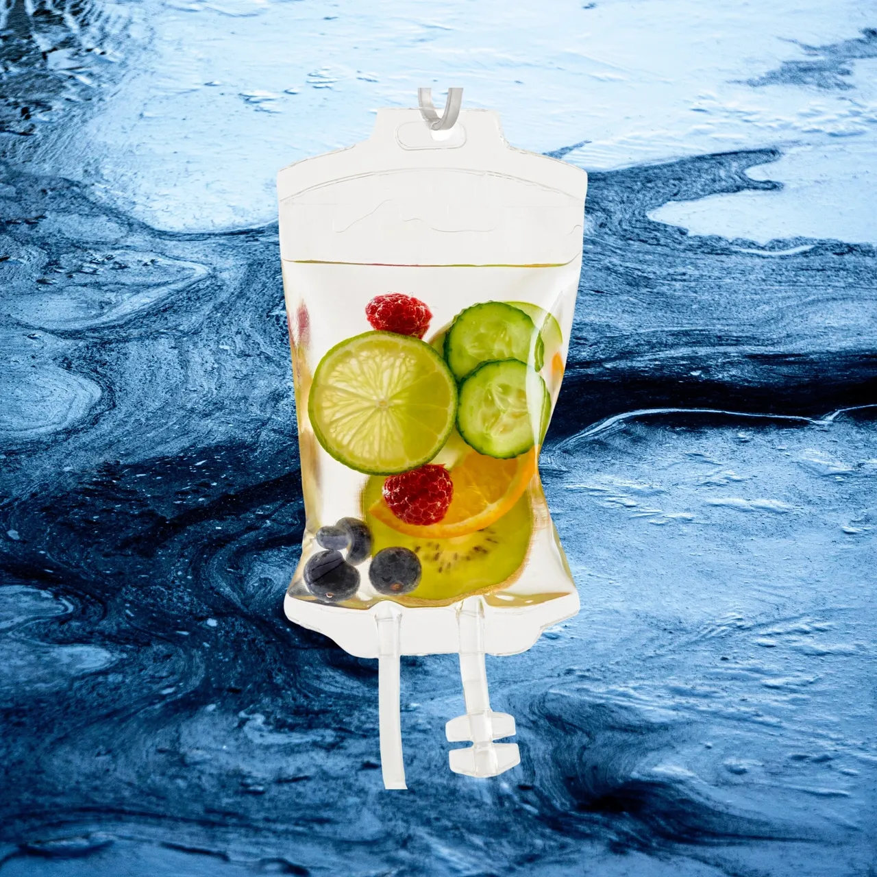 a bag of fruit and vegetables